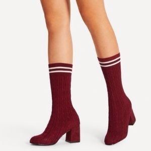 Knit boot socks